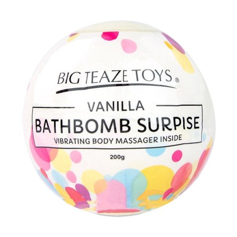 BIG TEAZE TOYS - BATH BOMB SURPRISE WITH VIBRATING BODY MASSAGER VANILLA BIG TEAZE TOYS - BATH BOMB SURPRISE WITH VIBRATING BODY MASSAGER VANILLA