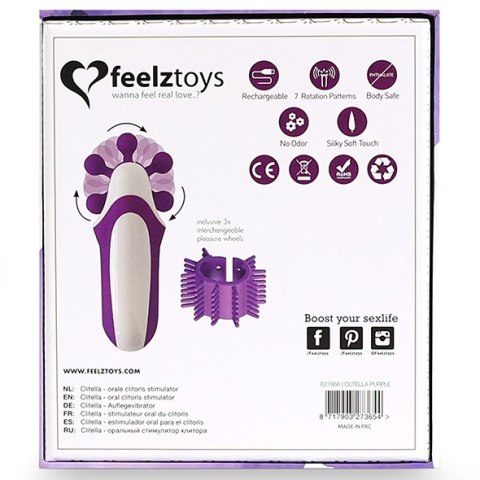 FEELZTOYS - CLITELLA ORAL CLITORAL STIMULATOR PURPLE FEELZTOYS - CLITELLA ORAL CLITORAL STIMULATOR PURPLE