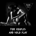 PIERŚCIEŃ EREKCYJNY SEX RING WIBRACJE STYMULATOR FeelzToys - Thor Cockring Black