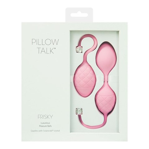 KULKI GEJSZY TRENING MIĘŚNI KEGLA KORALIKI JAJKA PILLOW TALK - FRISKY PLEASURE BALLS PINK KULKI GEJSZY TRENING MIĘŚNI KEGLA KORALIKI JAJKA PILLOW TALK - FRISKY PLEASURE BALLS PINK