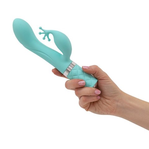 PILLOW TALK - KINKY RABBIT & G-SPOT VIBRATOR TEAL PILLOW TALK - KINKY RABBIT & G-SPOT VIBRATOR TEAL