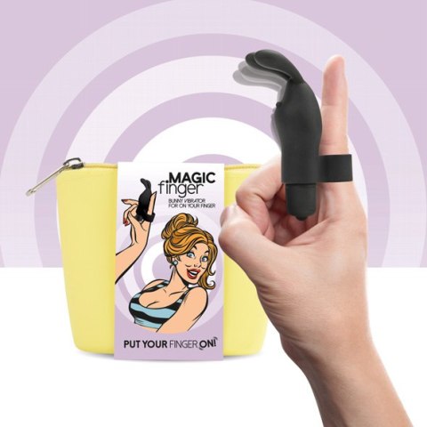 NAKŁADKA NA PALEC STYMULUJE WYDŁUŻA ORGAZM MASAŻ FEELZTOYS - MAGIC FINGER VIBRATOR BLACK NAKŁADKA NA PALEC STYMULUJE WYDŁUŻA ORGAZM MASAŻ FEELZTOYS - MAGIC FINGER VIBRATOR BLACK