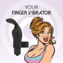 NAKŁADKA NA PALEC STYMULUJE WYDŁUŻA ORGAZM MASAŻ FEELZTOYS - MAGIC FINGER VIBRATOR BLACK