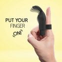 NAKŁADKA NA PALEC STYMULUJE WYDŁUŻA ORGAZM MASAŻ FEELZTOYS - MAGIC FINGER VIBRATOR BLACK