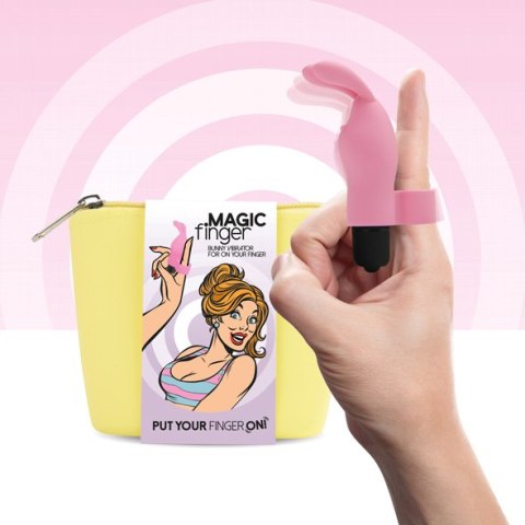 NAKŁADKA NA PALEC STYMULUJE WYDŁUŻA ORGAZM MASAŻ FEELZTOYS - MAGIC FINGER VIBRATOR PINK NAKŁADKA NA PALEC STYMULUJE WYDŁUŻA ORGAZM MASAŻ FEELZTOYS - MAGIC FINGER VIBRATOR PINK