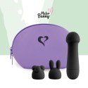 FEELZTOYS - MISTER BUNNY MASSAGE VIBRATOR WITH 2 CAPS BLACK