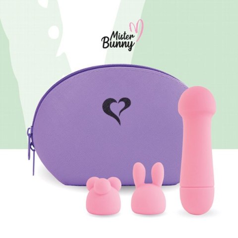FeelzToys - Mister Bunny Massage Vibrator with 2 Caps Pink FeelzToys - Mister Bunny Massage Vibrator with 2 Caps Pink