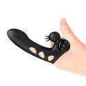 NAKŁADKA NA PALEC STYMULUJE WYDŁUŻA ORGAZM MASAŻ PRETTY LOVE - Orlando Finger Black