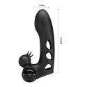 NAKŁADKA NA PALEC STYMULUJE WYDŁUŻA ORGAZM MASAŻ PRETTY LOVE - Orlando Finger Black