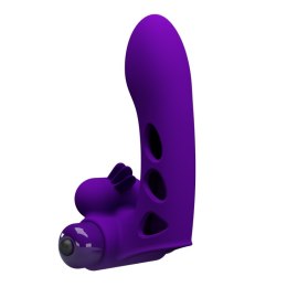 NAKŁADKA NA PALEC STYMULUJE WYDŁUŻA ORGAZM MASAŻ PRETTY LOVE - ORLANDO FINGER VIOLET
