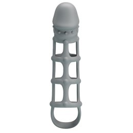 PRZEDŁUŻKA NA PENISA DUŻA GRUBA NAKŁADKA POSZERZA PRETTY LOVE - PENIS SLEEVE WITH BALL STRAP