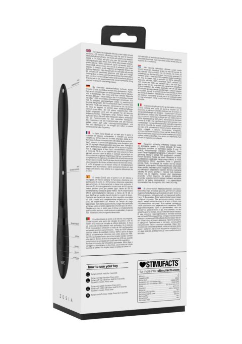 WIBRATOR-ZOSIA - CLASSIC G-SPOT RABBIT - BLACK WIBRATOR-ZOSIA - CLASSIC G-SPOT RABBIT - BLACK
