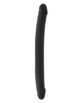 SOLIDNE DILDO PODWÓJNA PENETRACJA WAGINALNO ANALNY REAL DOUBLE DO BLACK