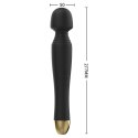 STYMULATOR-SILICONE MASSAGER BLACK USB 6 VIBRATION