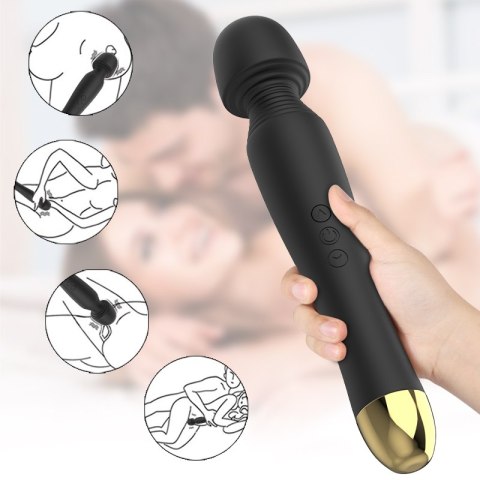 STYMULATOR-SILICONE MASSAGER BLACK USB 6 VIBRATION STYMULATOR-SILICONE MASSAGER BLACK USB 6 VIBRATION