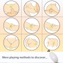 STYMULATOR-SILICONE PANTY VIBRATOR USB, 7 VIBRATIONS, HEATING FUNCTION, 7 FREQUENCY OF SUCKING