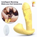 STYMULATOR-SILICONE PANTY VIBRATOR USB, 7 VIBRATIONS, HEATING FUNCTION, 7 FREQUENCY OF SUCKING