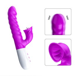 WIBRATOR-SILICON, VIBRATOR 7 FUNCTION AND HEATING MODE, PURPLE