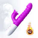 WIBRATOR-SILICON, VIBRATOR 7 FUNCTION AND HEATING MODE, PURPLE