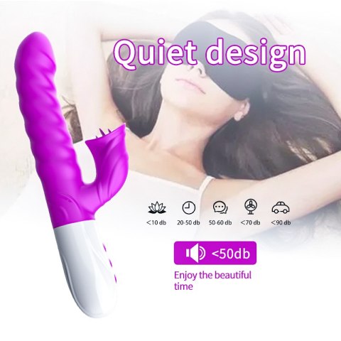 WIBRATOR-SILICON, VIBRATOR 7 FUNCTION AND HEATING MODE, PURPLE WIBRATOR-SILICON, VIBRATOR 7 FUNCTION AND HEATING MODE, PURPLE