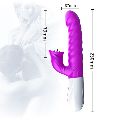 WIBRATOR-SILICON, VIBRATOR 7 FUNCTION AND HEATING MODE, PURPLE WIBRATOR-SILICON, VIBRATOR 7 FUNCTION AND HEATING MODE, PURPLE