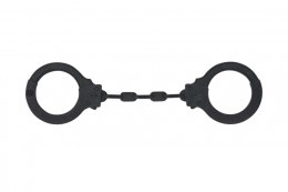 Kajdanki-Silicone Handcuffs Party Hard Suppression Black