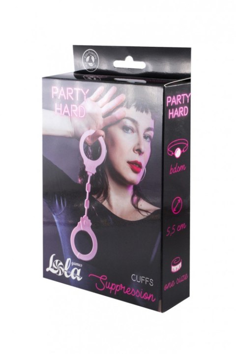 MOCNE SILIKONOWE KAJDANKI Z KLUCZYKIEM SUPER SEX KAJDANKI-SILICONE HANDCUFFS PARTY HARD SUPPRESSION PINK MOCNE SILIKONOWE KAJDANKI Z KLUCZYKIEM SUPER SEX KAJDANKI-SILICONE HANDCUFFS PARTY HARD SUPPRESSION PINK