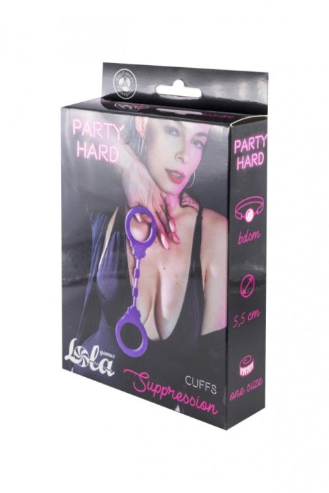 MOCNE SILIKONOWE KAJDANKI Z KLUCZYKIEM SUPER SEX KAJDANKI-SILICONE HANDCUFFS PARTY HARD SUPPRESSION PURPLE MOCNE SILIKONOWE KAJDANKI Z KLUCZYKIEM SUPER SEX KAJDANKI-SILICONE HANDCUFFS PARTY HARD SUPPRESSION PURPLE