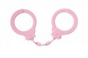 MOCNE SILIKONOWE KAJDANKI Z KLUCZYKIEM SUPER SEX KAJDANKI-SILICONE LEGGINGS PARTY HARD LIMITATION PINK