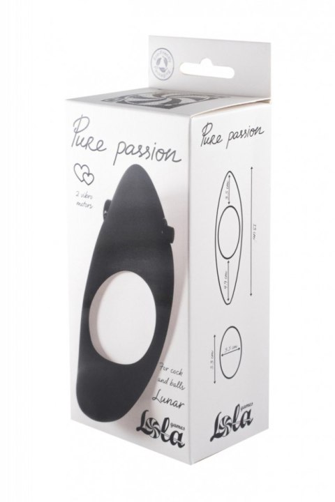PIERŚCIEŃ EREKCYJNY SEX RING WIBRACJE STYMULATOR PIERŚCIEŃ-ERECTION VIBRORING PURE PASSION LUNAR BLACK PIERŚCIEŃ EREKCYJNY SEX RING WIBRACJE STYMULATOR PIERŚCIEŃ-ERECTION VIBRORING PURE PASSION LUNAR BLACK