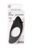 PIERŚCIEŃ EREKCYJNY SEX RING WIBRACJE STYMULATOR PIERŚCIEŃ-ERECTION VIBRORING PURE PASSION LUNAR BLACK