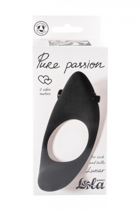 PIERŚCIEŃ EREKCYJNY SEX RING WIBRACJE STYMULATOR PIERŚCIEŃ-ERECTION VIBRORING PURE PASSION LUNAR BLACK PIERŚCIEŃ EREKCYJNY SEX RING WIBRACJE STYMULATOR PIERŚCIEŃ-ERECTION VIBRORING PURE PASSION LUNAR BLACK