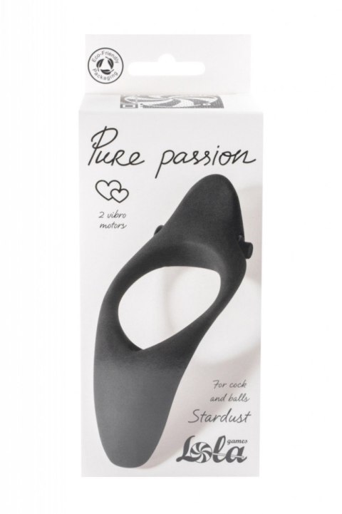 PIERŚCIEŃ EREKCYJNY SEX RING WIBRACJE STYMULATOR PIERŚCIEŃ-ERECTION VIBRORING PURE PASSION STARDUST BLACK PIERŚCIEŃ EREKCYJNY SEX RING WIBRACJE STYMULATOR PIERŚCIEŃ-ERECTION VIBRORING PURE PASSION STARDUST BLACK