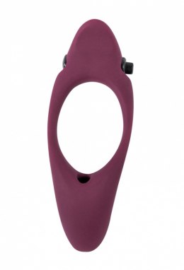 PIERŚCIEŃ EREKCYJNY SEX RING WIBRACJE STYMULATOR PIERŚCIEŃ-ERECTION VIBRORING PURE PASSION STARDUST WINE RED