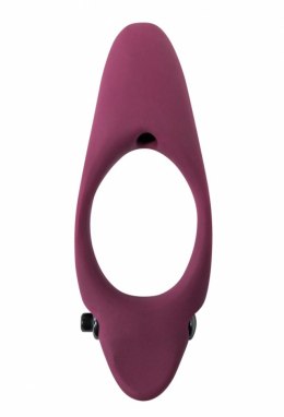 PIERŚCIEŃ EREKCYJNY SEX RING WIBRACJE STYMULATOR PIERŚCIEŃ-ERECTION VIBRORING PURE PASSION STARDUST WINE RED