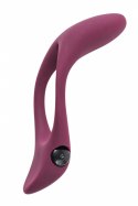 PIERŚCIEŃ EREKCYJNY SEX RING WIBRACJE STYMULATOR PIERŚCIEŃ-ERECTION VIBRORING PURE PASSION STARDUST WINE RED