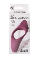 PIERŚCIEŃ EREKCYJNY SEX RING WIBRACJE STYMULATOR PIERŚCIEŃ-ERECTION VIBRORING PURE PASSION STARDUST WINE RED