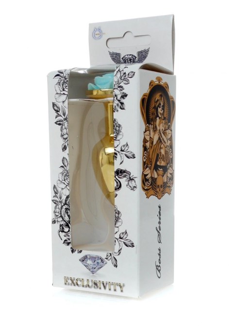 Plug-Jewellery Gold PLUG ROSE- Light Blue Plug-Jewellery Gold PLUG ROSE- Light Blue