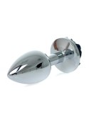 PLUG-JEWELLERY SILVER PLUG ROSE- BLACK