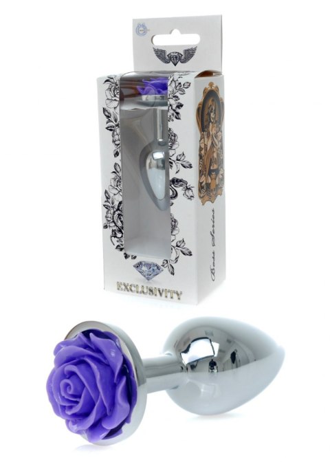 PLUG-JEWELLERY SILVER PLUG ROSE- PURPLE PLUG-JEWELLERY SILVER PLUG ROSE- PURPLE