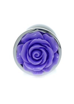 PLUG-JEWELLERY SILVER PLUG ROSE- PURPLE