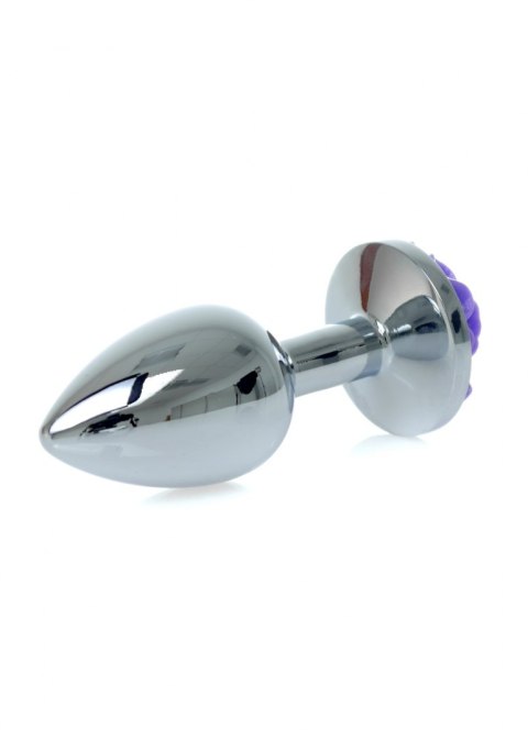 PLUG-JEWELLERY SILVER PLUG ROSE- PURPLE PLUG-JEWELLERY SILVER PLUG ROSE- PURPLE