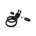 SHARE RING - DOUBLE VIBRATING COCK RING WITH RABBIT EARS