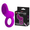 PIERŚCIEŃ EREKCYJNY SEX RING WIBRACJE STYMULATOR PRETTY LOVE - COBRA VIOLET VIBRATION