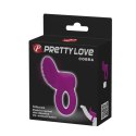 PIERŚCIEŃ EREKCYJNY SEX RING WIBRACJE STYMULATOR PRETTY LOVE - COBRA VIOLET VIBRATION