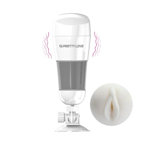 MASTURBATOR PRETTY LOVE - HEDY WHITE VIBRATING MASTURBATOR PRETTY LOVE - HEDY WHITE VIBRATING