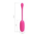 JAJKO STYMULUJĄCE PRETTY LOVE - JULIUS EGG PINK 12 FUNCTION VIBRATIONS