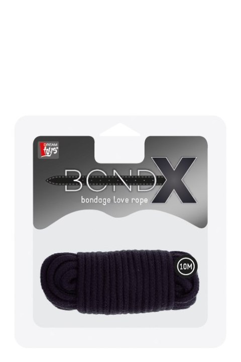 WIĄZANIA-BONDX LOVE ROPE 10M BLACK WIĄZANIA-BONDX LOVE ROPE 10M BLACK