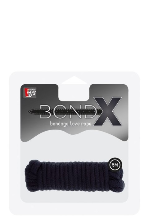 WIĄZANIA-BONDX LOVE ROPE - 5M BLACK