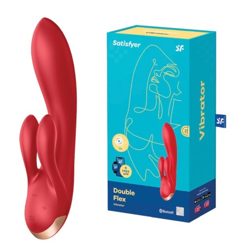 Wibrator-Double Flex Connect App (Red)